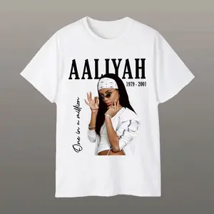 Aaliyah One In A Million Memorial T-Shirt – Y2K Queen of R&B Tee Vintage Fashion