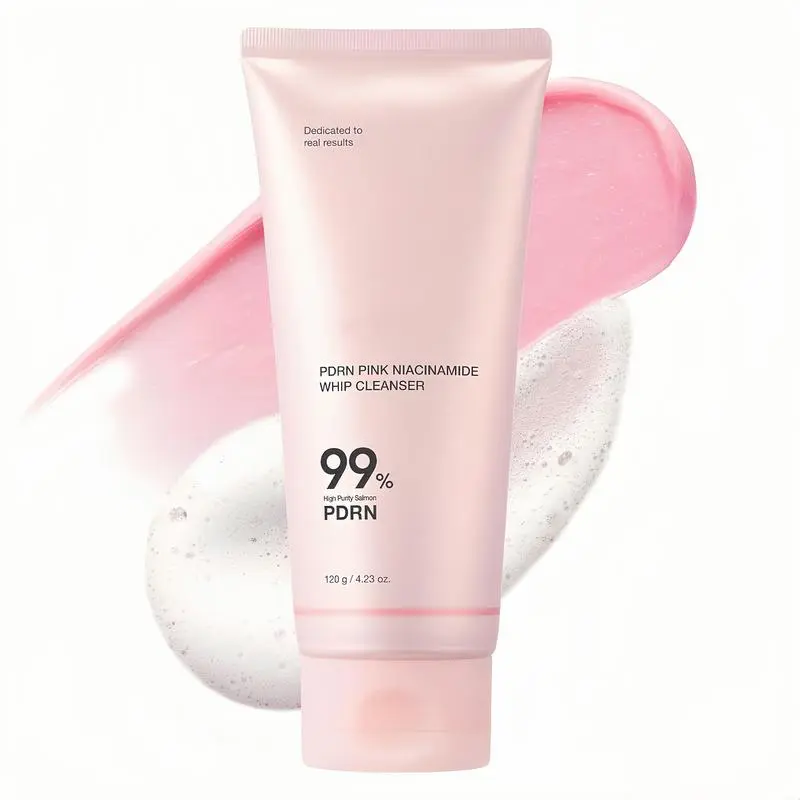 PDRN Marshmallow Whip Cleanser 4.2oz Korean Skincare Pore Care Uneven Tone Gentle Deep Cleansing Hydrating Face Wash for All Skin Types