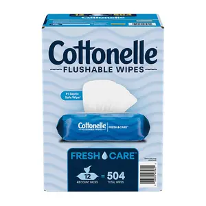 Cottonelle Freshcare Flushable Wipes, 12 ct., 504 wipes