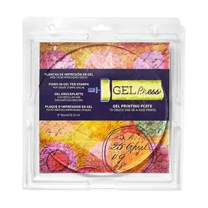 8" Round Gel Printing Plate for Art & Crafts Monoprints Printmaking