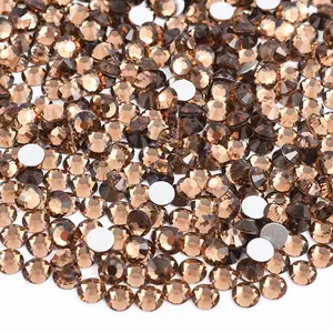 Smoked Topaz Glass Rhinestones- sizes ss3-ss20 Bling Package Ideal for Embellishments, Fashion, Decoration. DIY Beading Accessories for Nails, Cups, Phone Cases, Office Supplies, Clothing, Shoes, and Accessories.