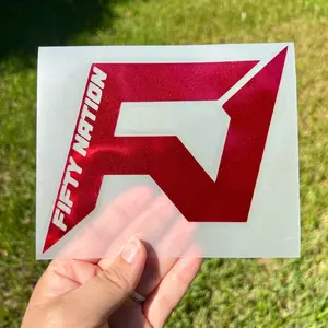 Fifty Nation Decal! Multiple Colors! Glossy and chromes!