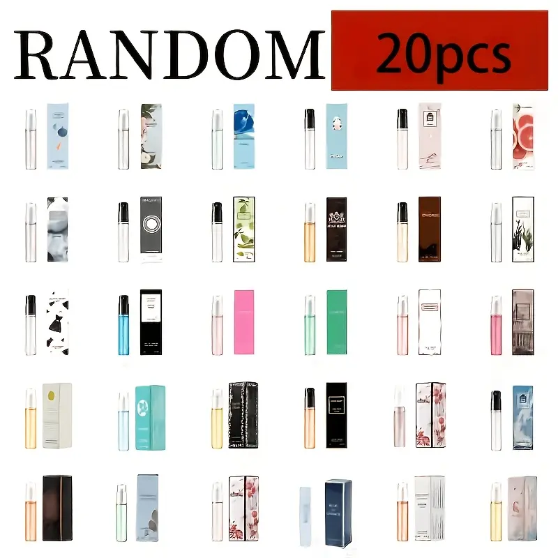 20PCS Women's Long-Lasting Mini Perfume Bottles - 5-10% Fragrance Spray, Suitable for Daily Wear and Gifting, Compact and Portable (Floral/Fruity/Woody/Musk Notes) - Ideal Choice for Perfume Enthusiasts, Birthday/Anniversary Gift for Women