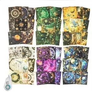 181 Sheets Aesthetic Sky Stickers - Space Star Scrapbook Paper for Junk Journaling, Scrapbooking, Crafting, DIY Projects, Diaries, and Art Supplies (with Glue Tape) - Home Improvement.