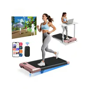 Foldable Under Desk Treadmill| 6% Slope Walking Pad with 2.5HP Quiet Motor| Remote Control LED Display 300LBS Capacity fitness machine