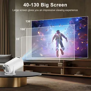 HY300Pro Smart Mini Projector – Android 11, WiFi 6, 4K Support, 1080P Home Theater