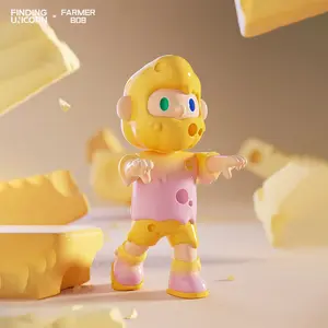 [FINDING UNICORN] 【Live Unboxing】FARMER BOB VANTA ZOMBIE BOB 400% Cheese Flutter Series Collection Figurine Toys for Modern Home Decor, Collectible Art Toy Cute Figures Desktop Ornament Collectible Toys Birthday Gifts