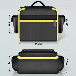 Air Compressor Bag Case Compatible with DEWALT 20V MAX Tire Inflator DCC020IB, Portable Storage Carrying Organizer for Air Pump,Battery Pack, Charger and Accessories (Bag Only)