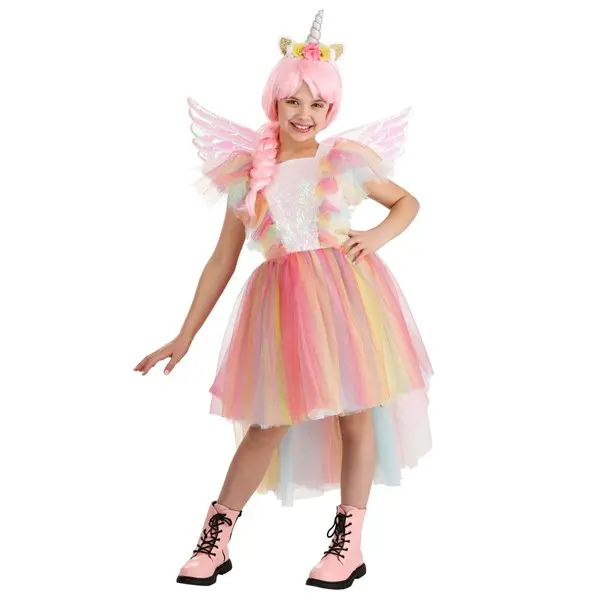 Girl's Deluxe Winged Unicorn Costume