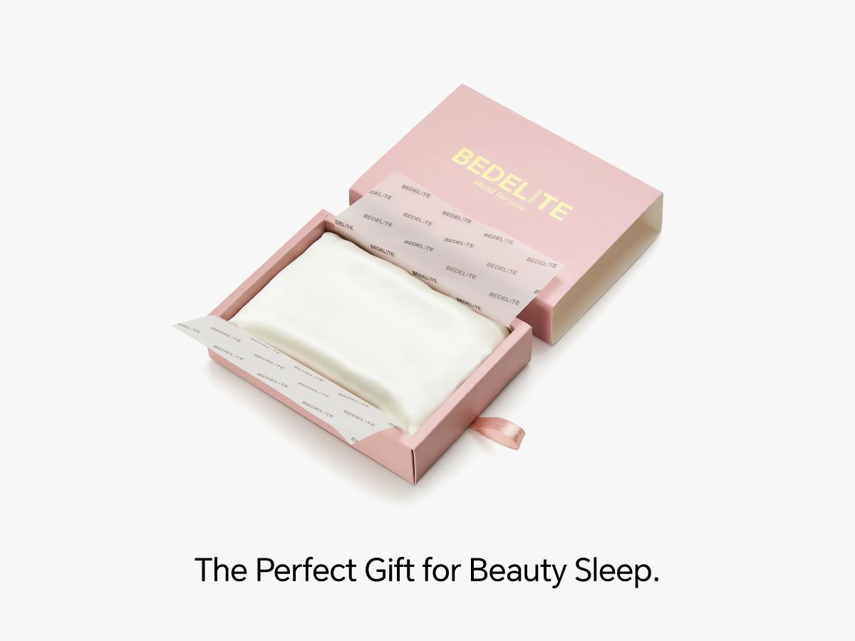 Bedelite 100% Pure Mulberry Silk Pillowcase - Beauty Sleep Gift, Improve Your Hair & Skin - 22 Momme & 6A Grade Fibers - Cooling Silk Pillow Cover with Hidden Zipper, 1pc