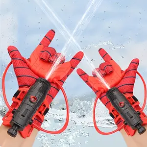 2 Piece Set Spider Glove Wrist Water Gun Launcher Water Gun Perfect for Halloween & Christmas Novelty Gifts Waterblaster