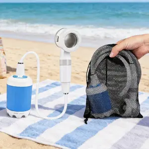 USB Rechargeable 4000mAh Electric Pump Portable Showers, Waterproof Outdoor Device for Hiking, RV Use,summervibes