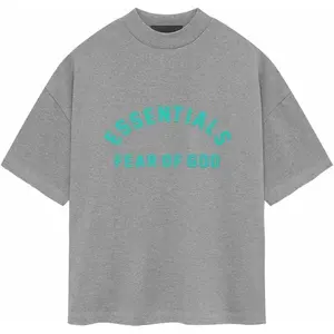 Fear of God Essentials Heavy Jersey SS Tee Dark Heather Oatmeal