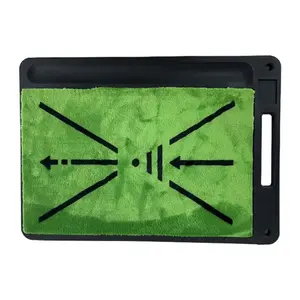 Golf Hitting Mat with Rubber Base, Velvet Turf Practice Mat for Indoor Outdoor Golf Swing Training
