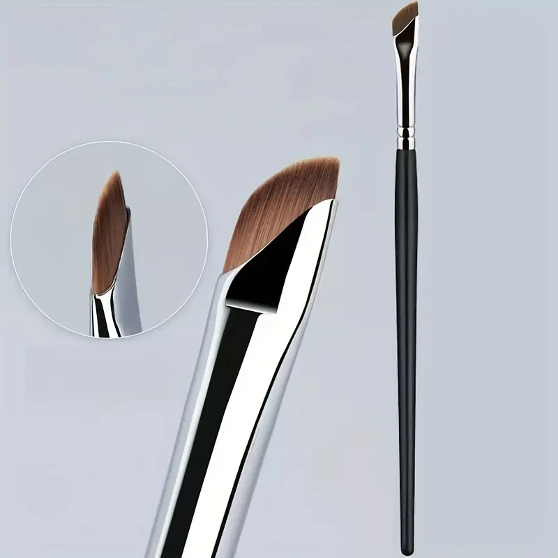 1/2/3/5pcs Sickle Eyeliner Brush Knife Edge Makeup Brush Liquid Eyeliner Brush Ultra Thin Fine Oblique Angle Flat Head Eyebrow Brush