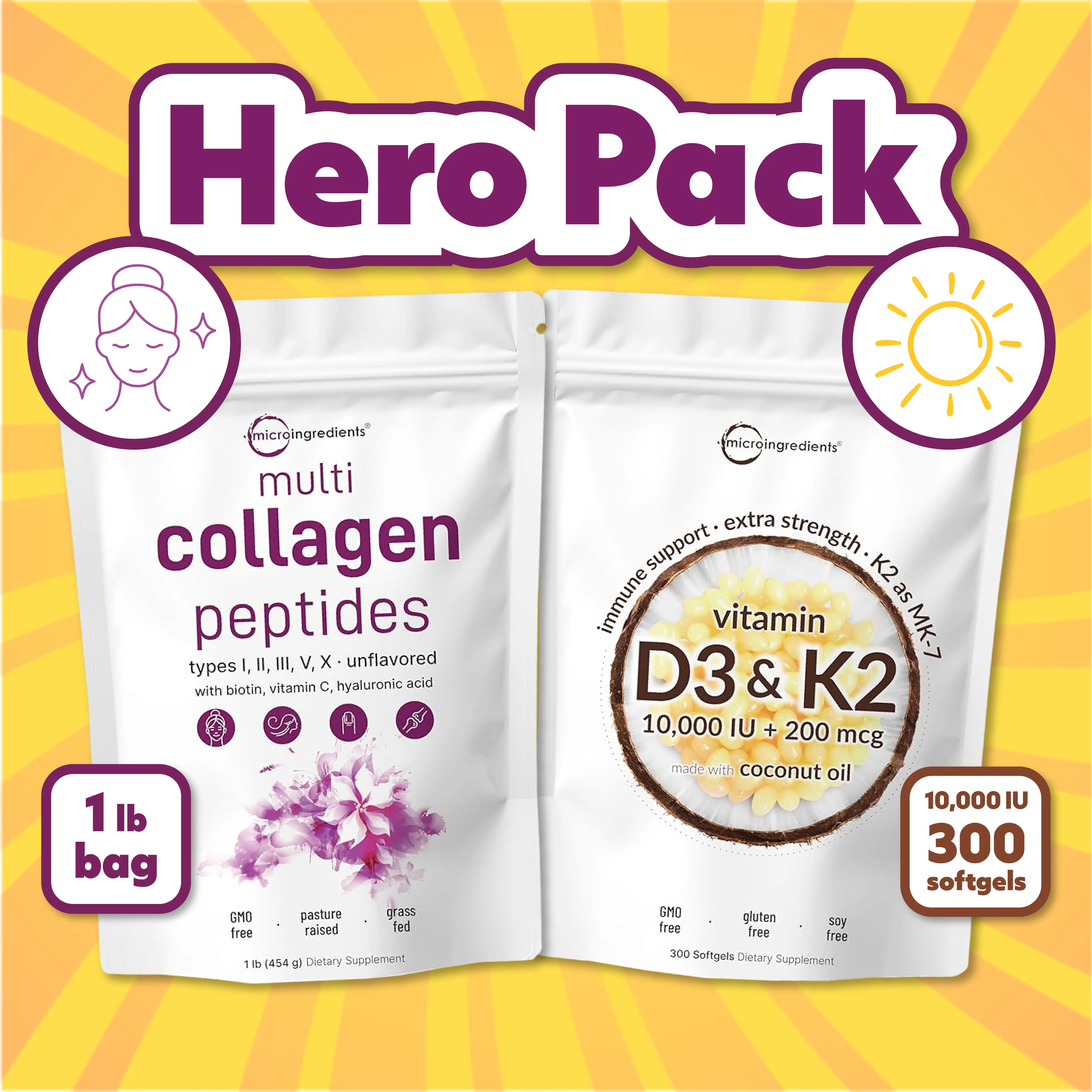 Collagen 1LB + D3K2 300