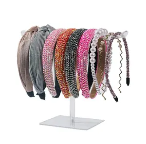 Headband Holder, Hair Accessories Organizer Acrylic Clear Hairband Hair Hoop Display Stand with for Girls Women