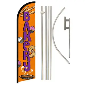 Bakery Windless Banner Flag & Pole Kit