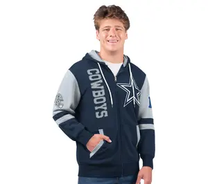 NFL Dallas Full Zip Hooded Sweatshirt