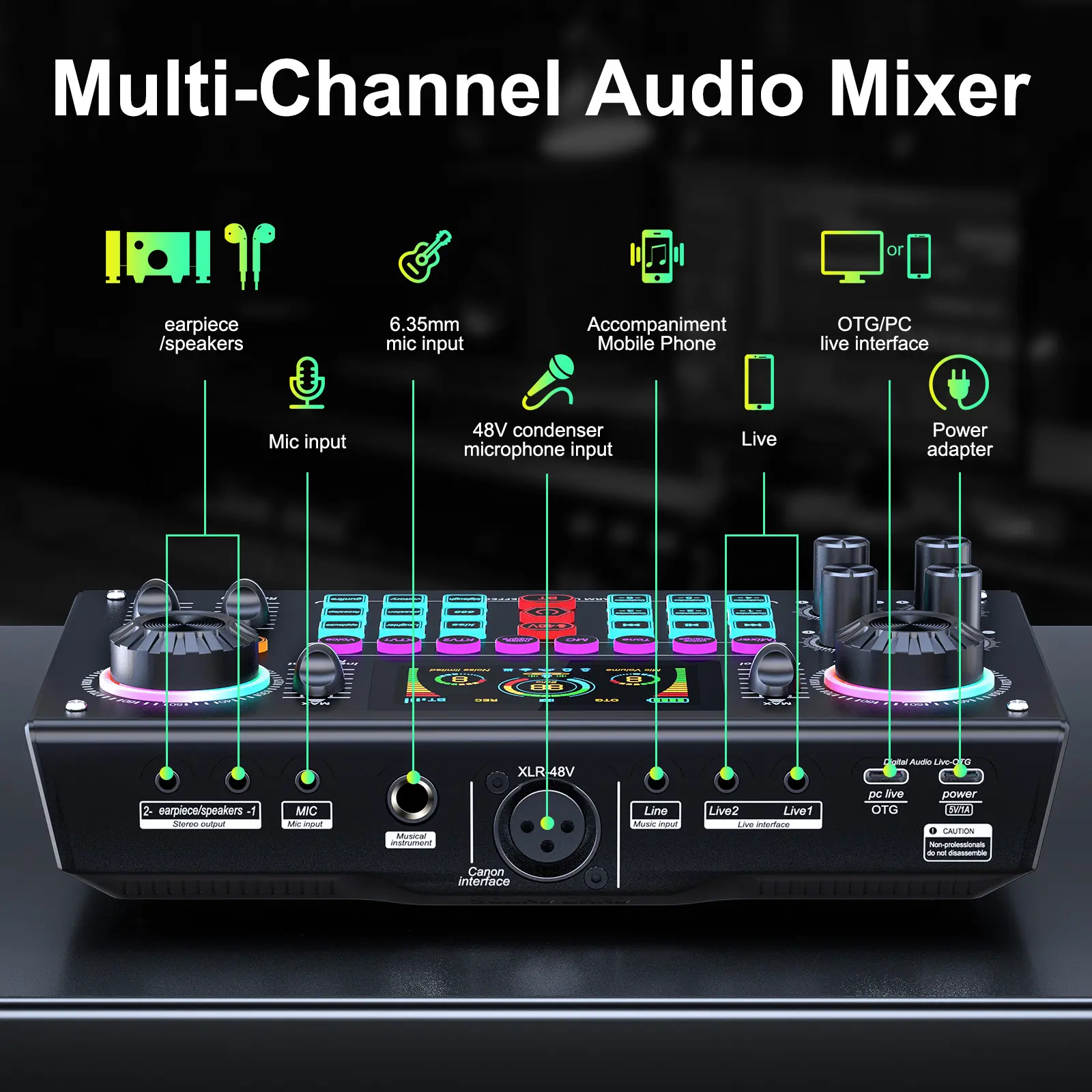 Live Exclusive】 Tenlamp C200PRO-P15 Ultimate Mixing Sound Card