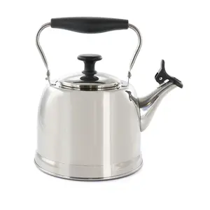 Martha Stewart Lily Pond 2.2 Quart Stainless Steel Tea Kettle