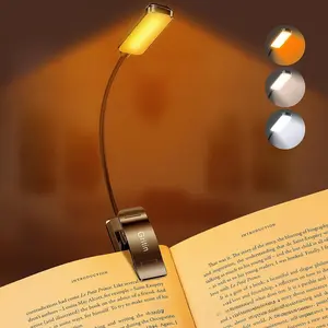 Rechargeable Book Light 9 LED Clip On Reading Lamp for Night Reading