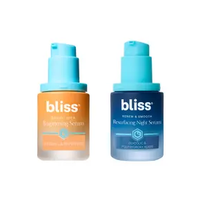 day + night serum set vicamin c + glycolic acid serum