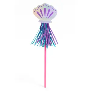 Shimmering Mermaid Seashell Party Wands - 6 Pack