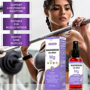 60ML Lavender Magnesium Oil Spray, Soothing Calming Mist, Long Lasting Fragrance, Post-Workout Muscle Relaxer, Soothe Sore Muscles, Essential Body Care