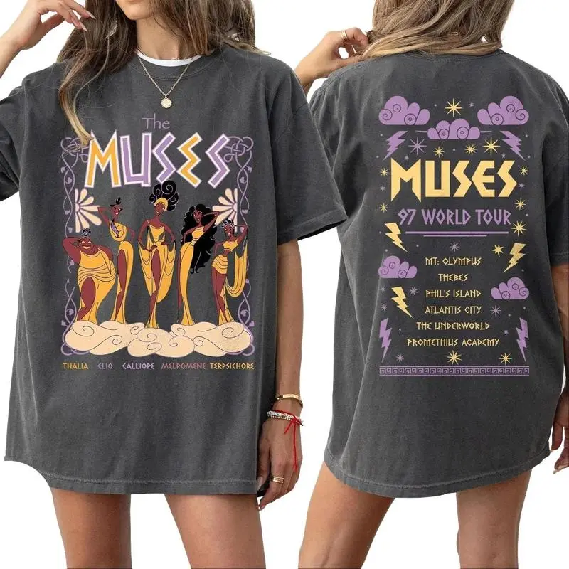 Vintage Hercules The Muses 97 World Tour T-Shirt, Retro Hercules Diva Muses Song Concert Shirt, WDW Girl Trip Top Womenswear Cotton