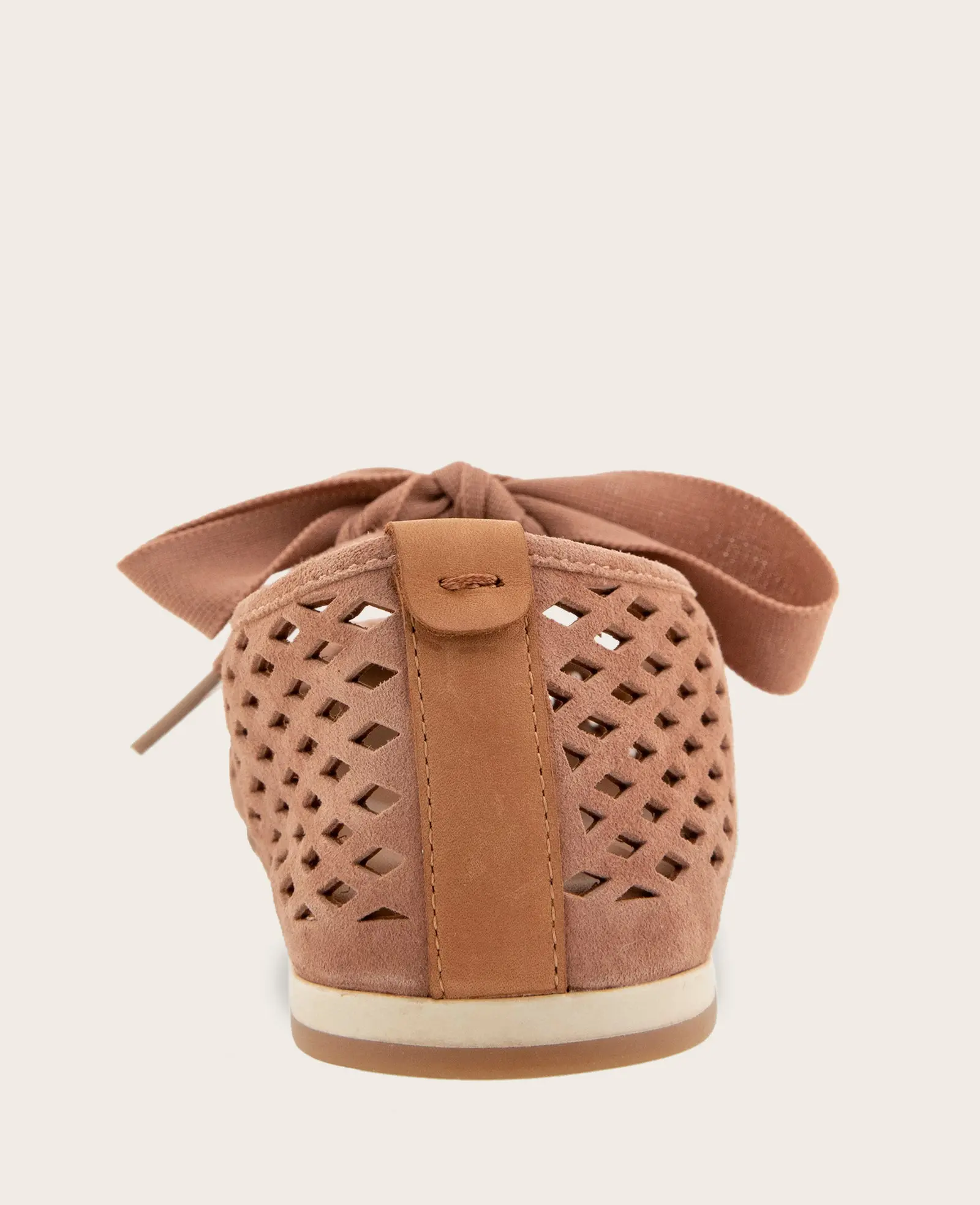 GENTLE SOULS - Annalise Perforated Suede Ribbon Tie Ballet Sneaker