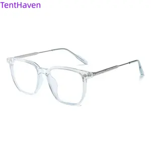 2026 Lightweight Unisex Business Glasses Frame - Black, Myopia-Prescription Compatible, Anti-Radiation, Anti-Blue Light, Eye-Protecting, Versatile (Sports & Outdoor Accessory)