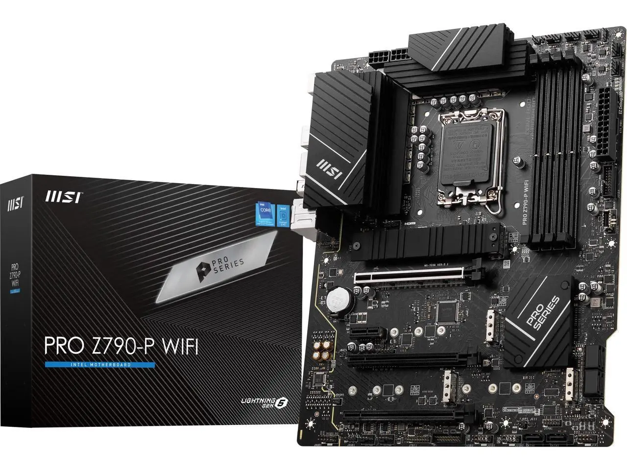 MSI PRO Z790-P WIFI LGA 1700 Intel Z790 SATA 6Gb/s DDR5 ATX Motherboard MSI PRO Z790-P WIFI LGA 1700 Intel Z790 SATA 6Gb/s DDR5 ATX Motherboard