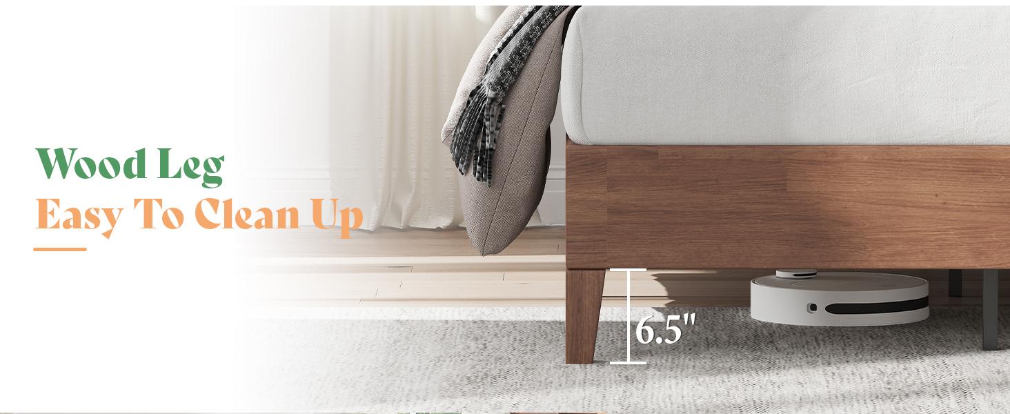 AMERLIFE Solid Wood Platform Bed Frame with Upholstered Tufted Headboard/Solid Wood Foundation, Pull-spot Tufted Handcraft, No Box Spring Needed, Bedroom Furniture/Best Gift Ideas/Christmas Gifts