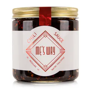 ME'S WAY Extra Hot Non-Veg Chili Sauce (16oz) – Spicy Garlic Chili Oil, Ghost Pepper Sauce, Meat Lover's Hot Sauce, Bold & Fiery Condiment, Great on Wings, BBQ, Pizza, Burgers