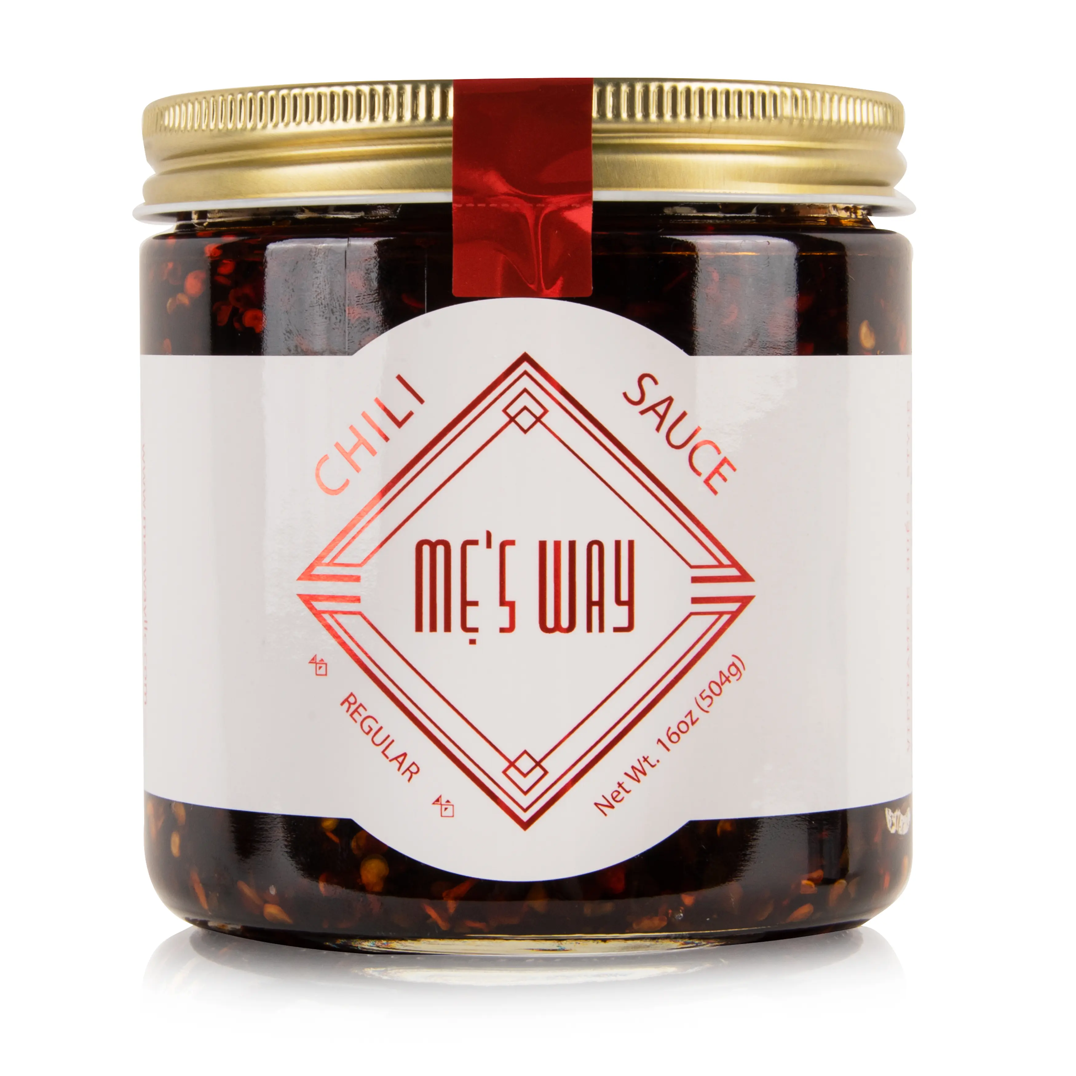 ME'S WAY Extra Hot Non-Veg Chili Sauce (16oz) – Spicy Garlic Chili Oil, Ghost Pepper Sauce, Meat Lover's Hot Sauce, Bold & Fiery Condiment, Great on Wings, BBQ, Pizza, Burgers