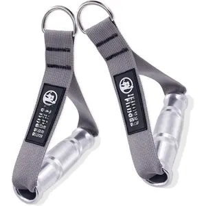 Fitness Metal Gym Handles for  Machine Attachment Heavy Duty  Alloy Handle Grips Durable Workout Handles for Resistance Bands Pulley LAT Pull Down System