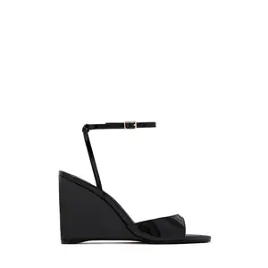 Kaia Single Sole Wedge Heels - Black