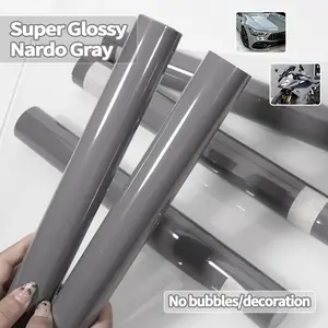 High-Quality Super Gloss Nardo Vinyl Wrap Film, Self-Exhaust Function, Suitable for Car and Motorcycle DIY Wrapping