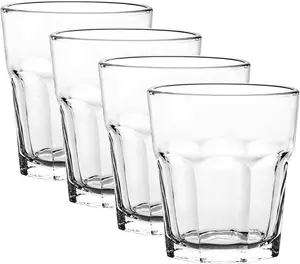 Classic Aspen Cristar Double Rocks Glass Drinkware Set - 12-Pack, Iconic Heavy Base Bar Glasses, Heat-Treated, Break-Resistant, Designed for Commercial Beverage Use