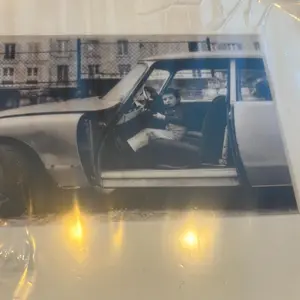 French Postcard black frame