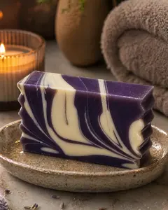 Montana Huckleberry Goat Milk Soap – Sweet Berry Scent | Moisturizing Purple Swirl Bar (Top Seller)