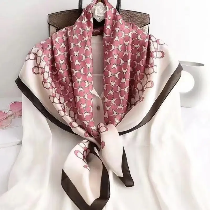 2026 New Scarf 90 Square Scarf Fashion Versatile Korean Edition Scarf Shawl Multi purpose Shirt Scarf Boho Style Scarf Fashion Shawl Wrap Summer Shawl