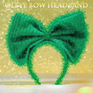 Headbands for Women Green St Patty's Hairbands Big Bow Knot Hairband Holiday Costume St. Patrick's Day Women Green