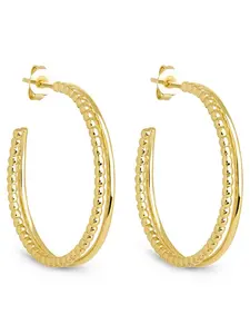 Daria Double Row Hoop Earrings