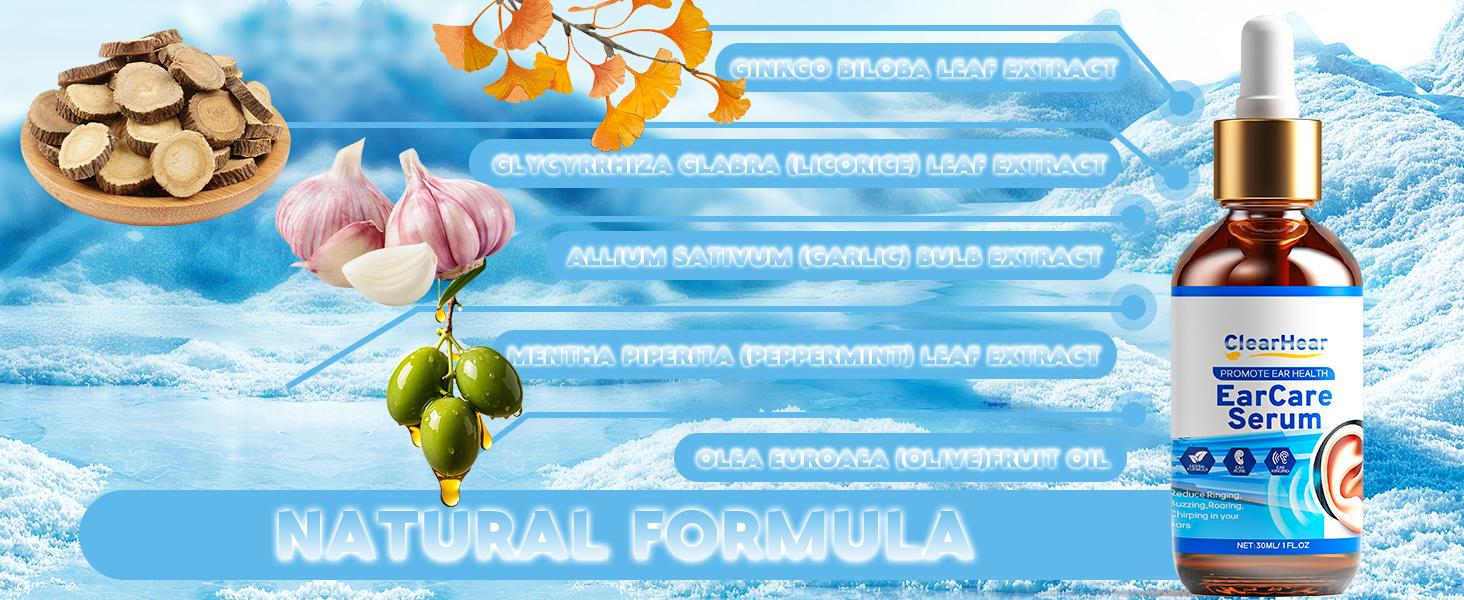 Relieves tinnitus, reduces tinnitus and improves hearing, natural herbal formula, ear drops for tinnitus, supports healthy hearing