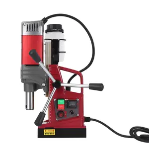 1550W Mag Drill Press with 1.57" Boring Diameter, 3147 Lbf/14000n Mag Force, Portable Magnetic Drill, 750 RPM Adjustable Speed Power Magnetic Drill Press for Metal Surface