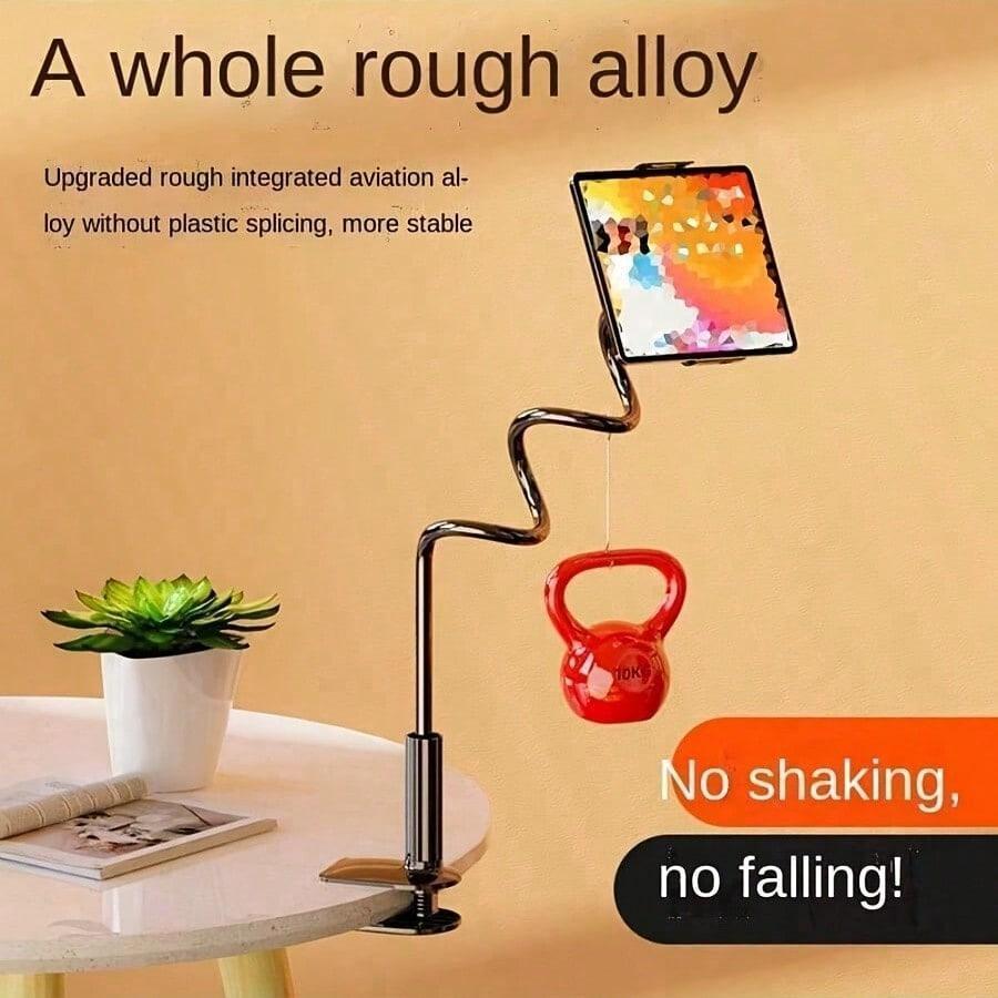 Adjustable Universal Phone Holder Lazy Tablet Holder Stand Gooseneck Clip Mount For Bed And Desktop For Live Streaming TV Watching And Hands-Free Viewing Secure Convenient Phone Mounting Solution Compatible With IPhone Android Phone For Birthday Gift Val
