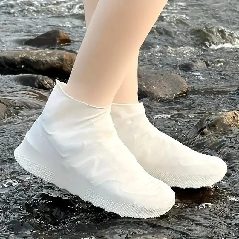 Reusable Waterproof Latex Cover for Rain Boots, 3 Pairs Durable Waterproof Boots Cover, Boots Protector for Outdoor Activities
