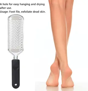 Stainless Steel Foot File – Pedicure Callus Remover for Smooth Feet, Easy Dead Skin Removal Tool for Home & Spa Use